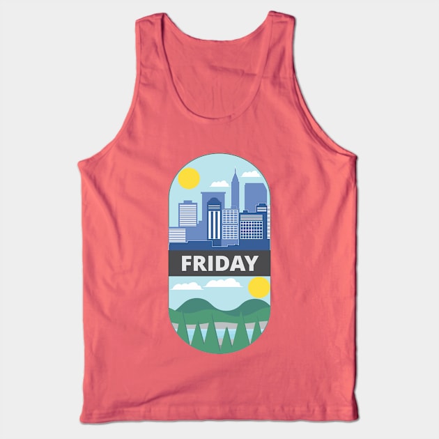 Work Then Holiday Tank Top by ugisdesign